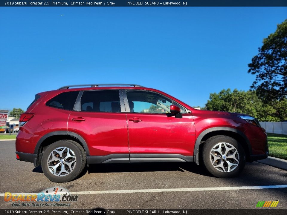 2019 Subaru Forester 2.5i Premium Crimson Red Pearl / Gray Photo #5