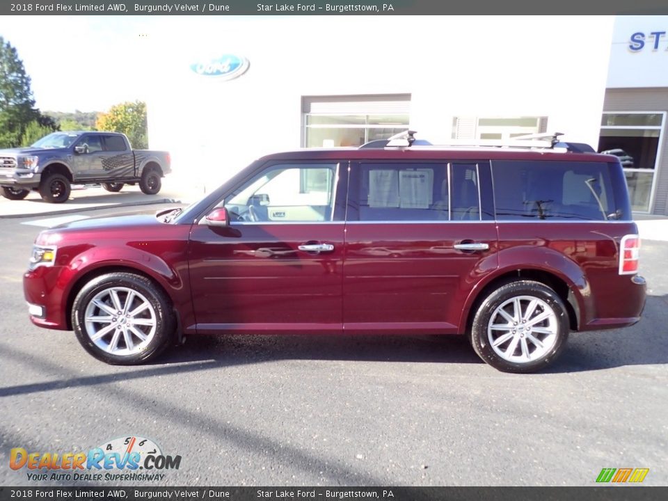 Burgundy Velvet 2018 Ford Flex Limited AWD Photo #2