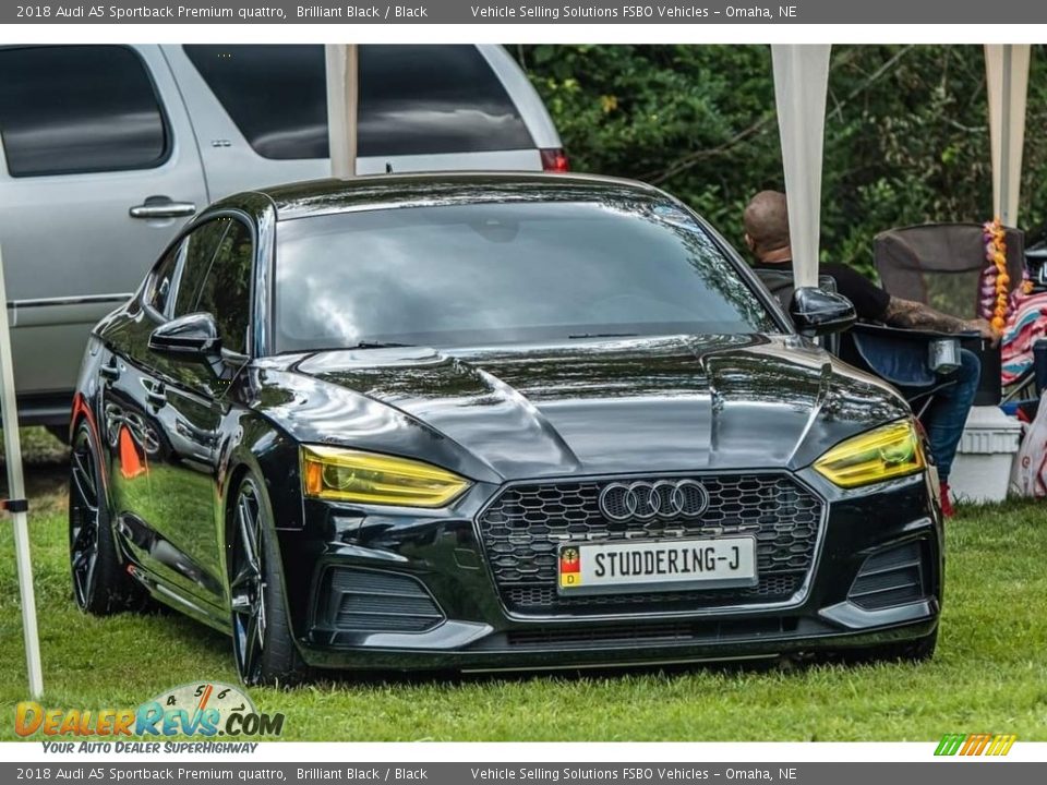 2018 Audi A5 Sportback Premium quattro Brilliant Black / Black Photo #1