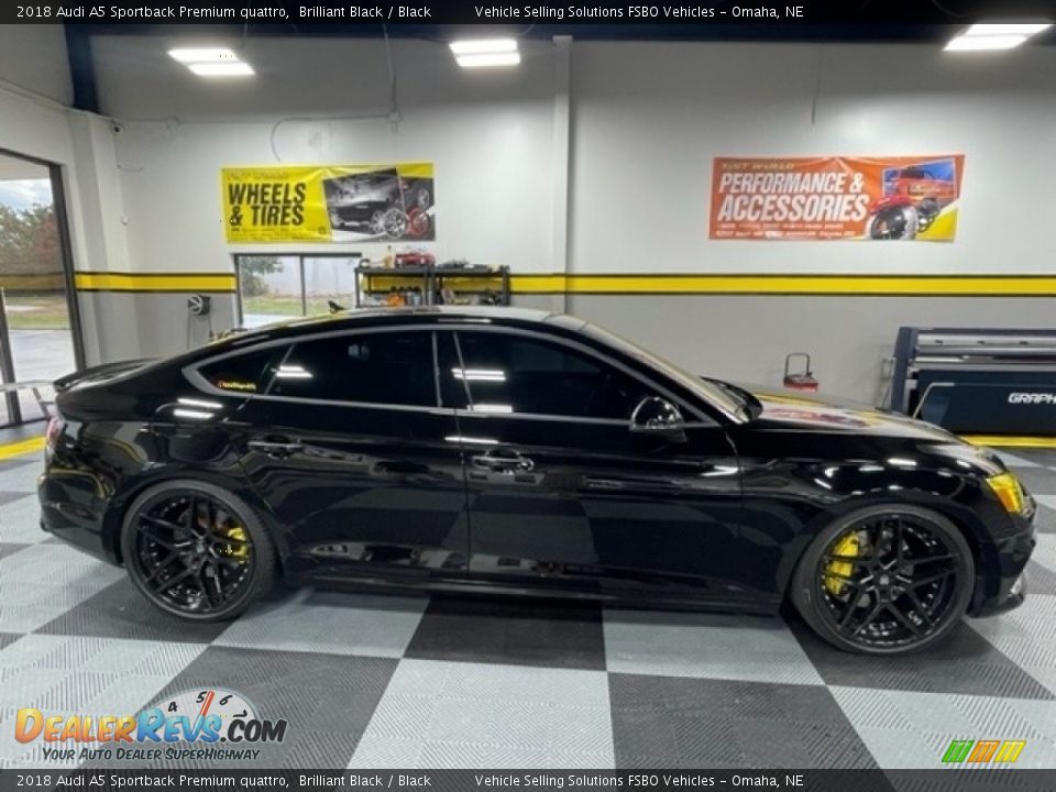 2018 Audi A5 Sportback Premium quattro Brilliant Black / Black Photo #9