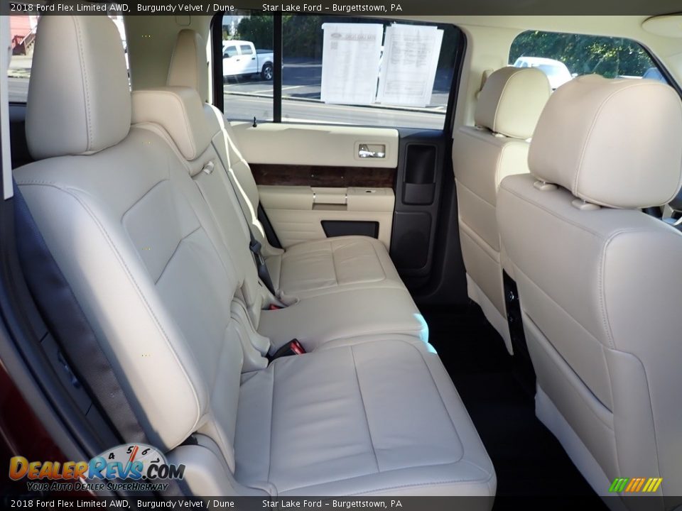 Rear Seat of 2018 Ford Flex Limited AWD Photo #11