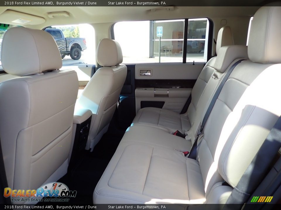 Rear Seat of 2018 Ford Flex Limited AWD Photo #13
