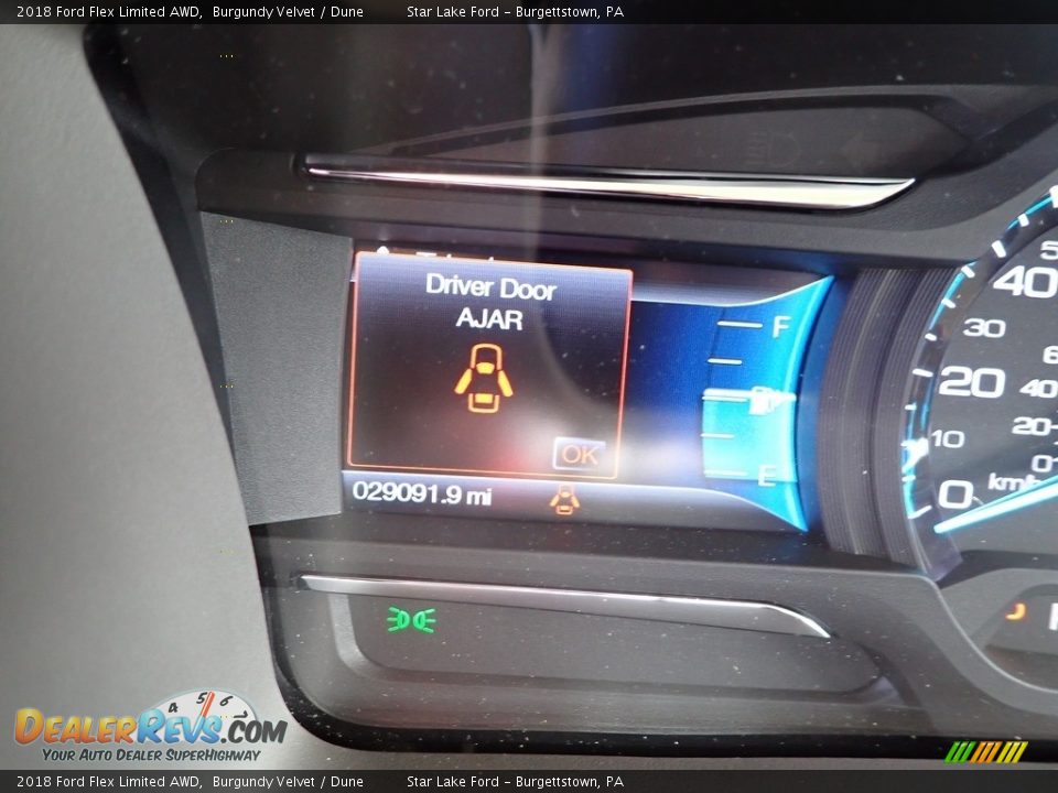 2018 Ford Flex Limited AWD Burgundy Velvet / Dune Photo #19