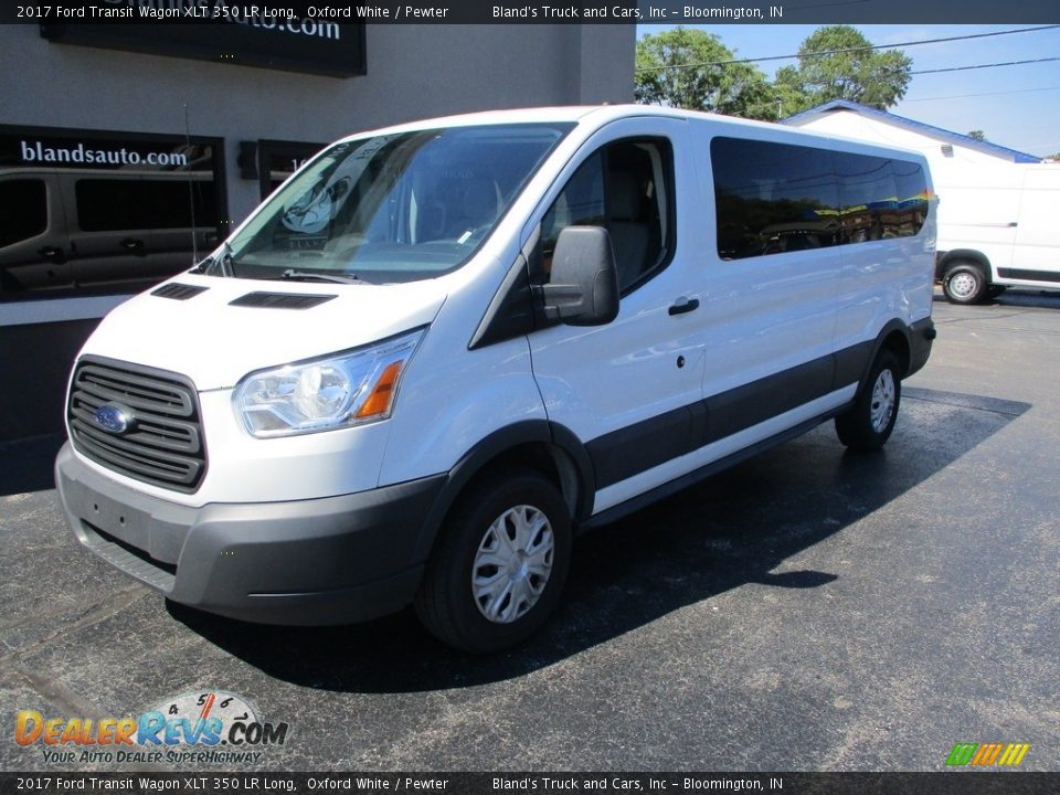 2017 Ford Transit Wagon XLT 350 LR Long Oxford White / Pewter Photo #2