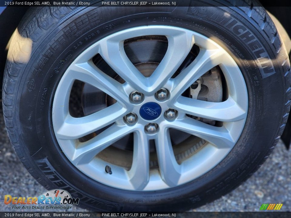 2019 Ford Edge SEL AWD Blue Metallic / Ebony Photo #4
