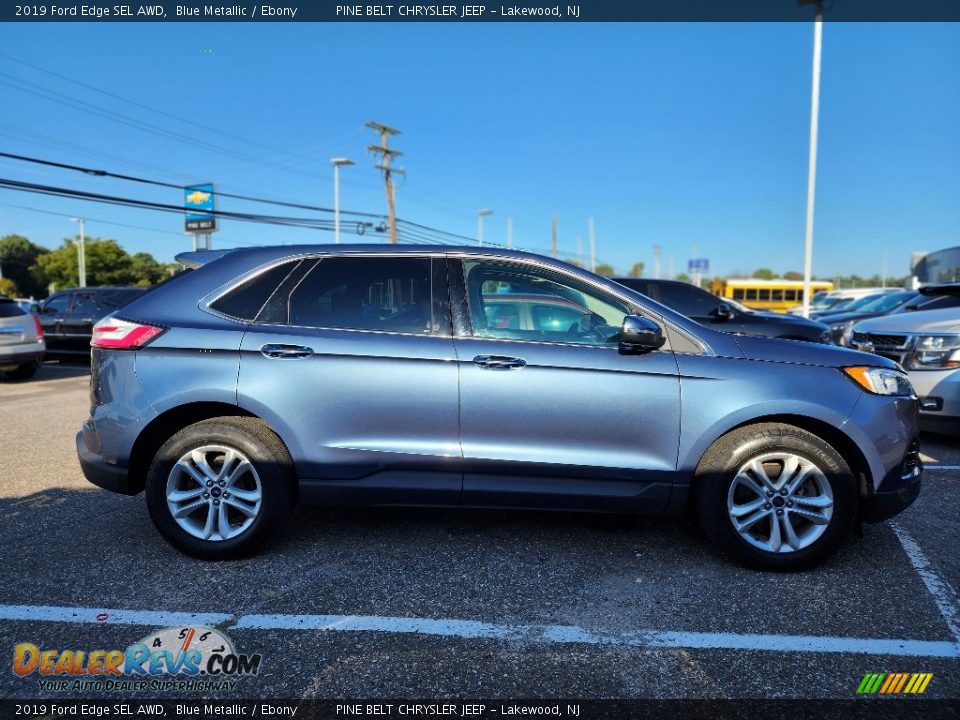 2019 Ford Edge SEL AWD Blue Metallic / Ebony Photo #5