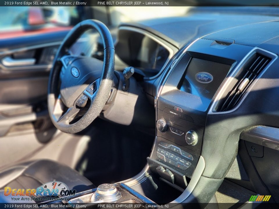 2019 Ford Edge SEL AWD Blue Metallic / Ebony Photo #6