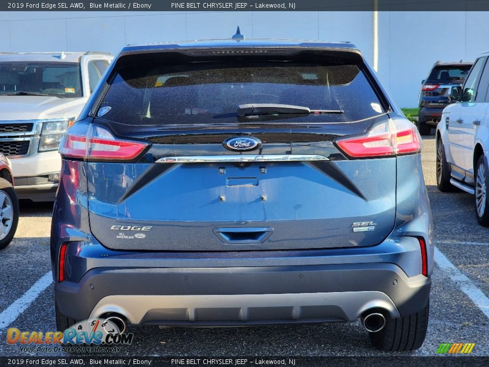 2019 Ford Edge SEL AWD Blue Metallic / Ebony Photo #9