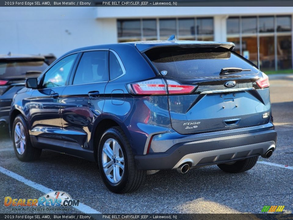 2019 Ford Edge SEL AWD Blue Metallic / Ebony Photo #10