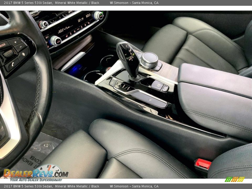 2017 BMW 5 Series 530i Sedan Mineral White Metallic / Black Photo #17