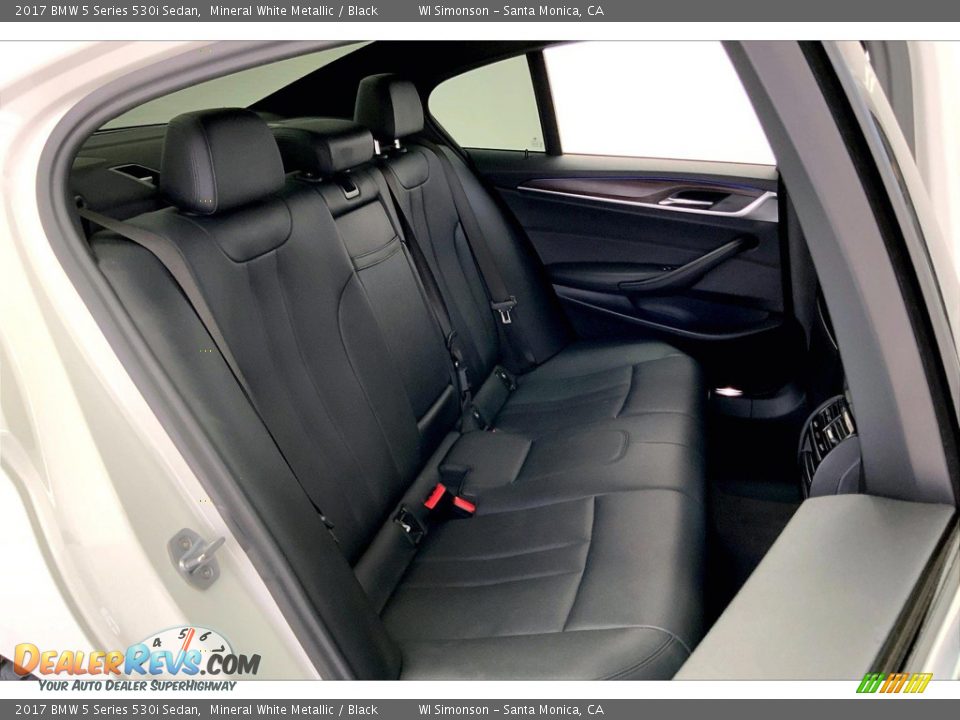2017 BMW 5 Series 530i Sedan Mineral White Metallic / Black Photo #19