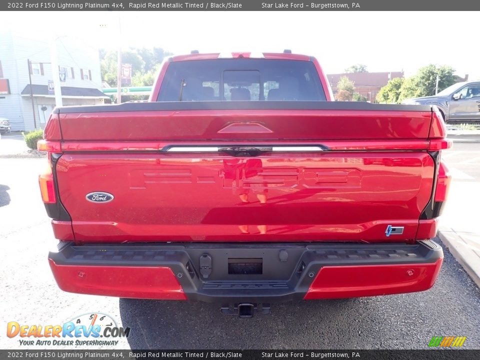 Rapid Red Metallic Tinted 2022 Ford F150 Lightning Platinum 4x4 Photo #8