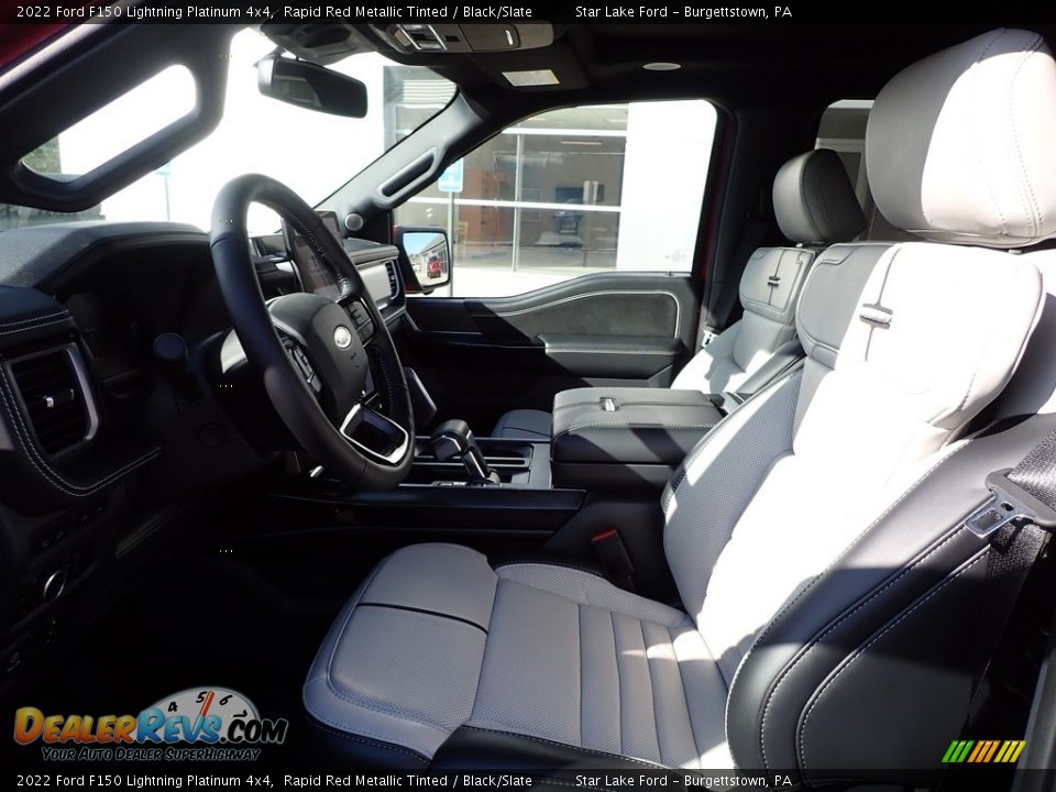 Black/Slate Interior - 2022 Ford F150 Lightning Platinum 4x4 Photo #14