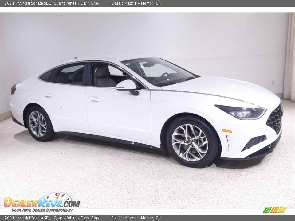 2021 Hyundai Sonata SEL Quartz White / Dark Gray Photo #1