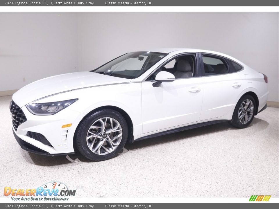 2021 Hyundai Sonata SEL Quartz White / Dark Gray Photo #3