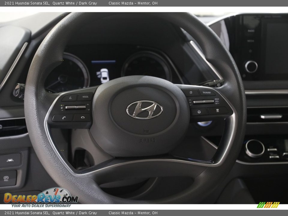 2021 Hyundai Sonata SEL Quartz White / Dark Gray Photo #7