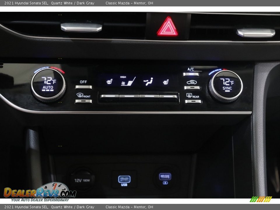2021 Hyundai Sonata SEL Quartz White / Dark Gray Photo #12