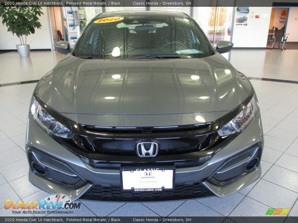 2020 Honda Civic LX Hatchback Polished Metal Metallic / Black Photo #2