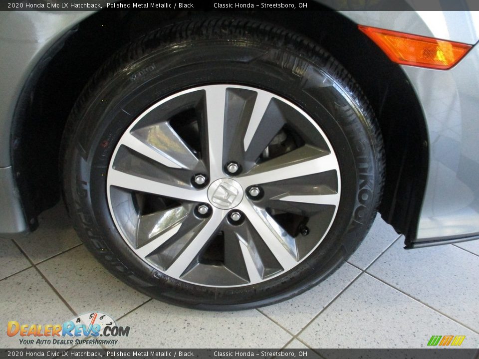 2020 Honda Civic LX Hatchback Polished Metal Metallic / Black Photo #5