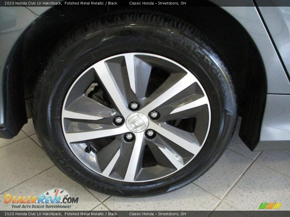 2020 Honda Civic LX Hatchback Polished Metal Metallic / Black Photo #6