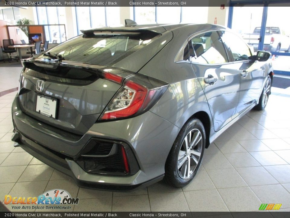 2020 Honda Civic LX Hatchback Polished Metal Metallic / Black Photo #7