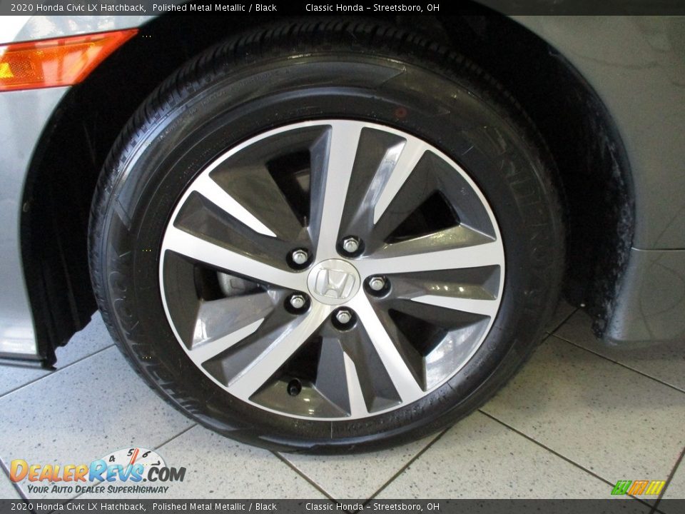 2020 Honda Civic LX Hatchback Polished Metal Metallic / Black Photo #12