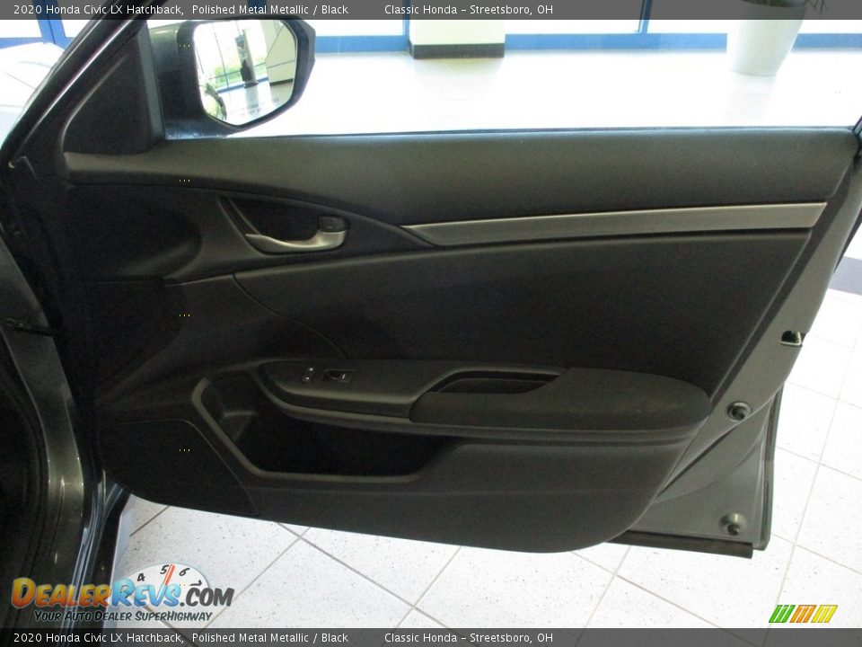2020 Honda Civic LX Hatchback Polished Metal Metallic / Black Photo #14