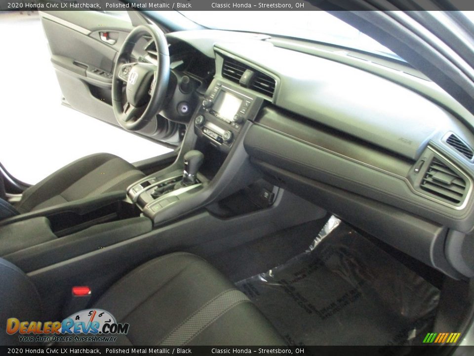 2020 Honda Civic LX Hatchback Polished Metal Metallic / Black Photo #15