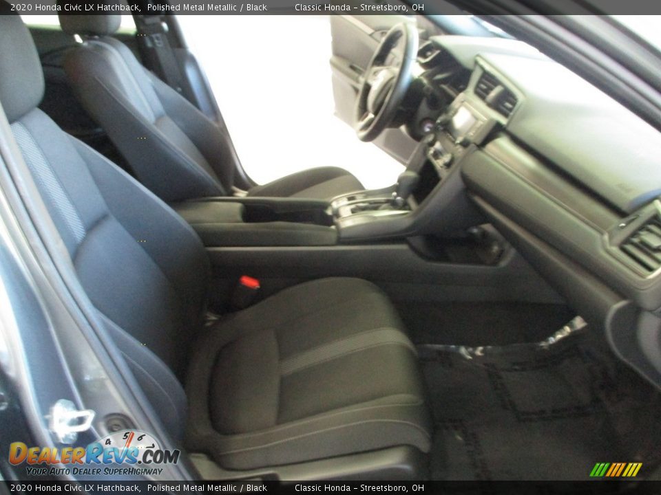 2020 Honda Civic LX Hatchback Polished Metal Metallic / Black Photo #16