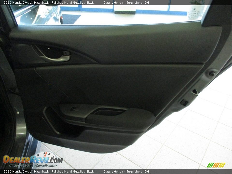 2020 Honda Civic LX Hatchback Polished Metal Metallic / Black Photo #17
