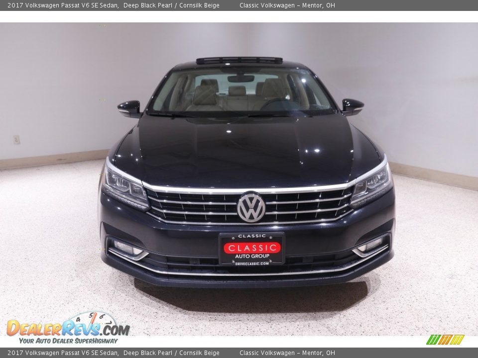 2017 Volkswagen Passat V6 SE Sedan Deep Black Pearl / Cornsilk Beige Photo #2