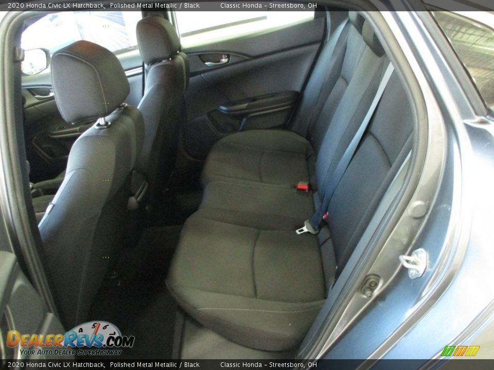 2020 Honda Civic LX Hatchback Polished Metal Metallic / Black Photo #24