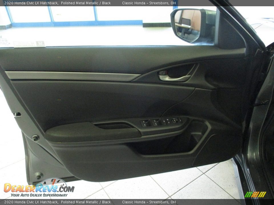 2020 Honda Civic LX Hatchback Polished Metal Metallic / Black Photo #25