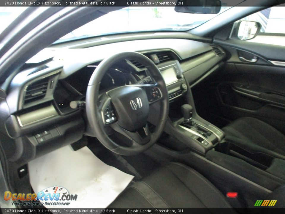 2020 Honda Civic LX Hatchback Polished Metal Metallic / Black Photo #26