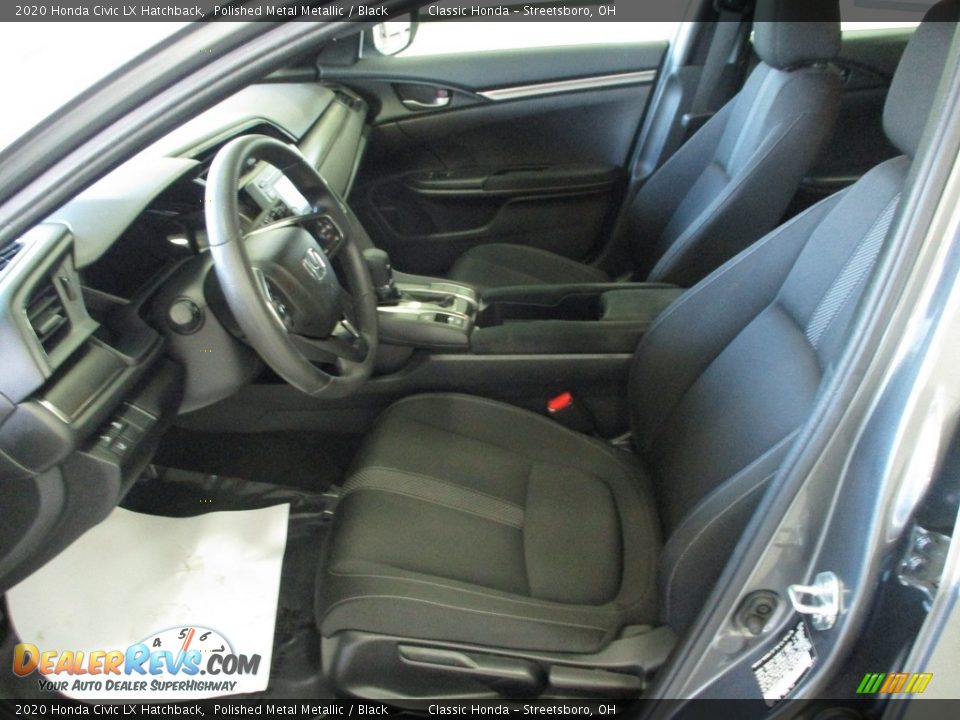 2020 Honda Civic LX Hatchback Polished Metal Metallic / Black Photo #27