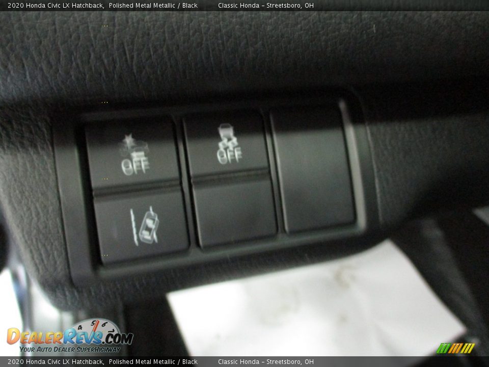 2020 Honda Civic LX Hatchback Polished Metal Metallic / Black Photo #28