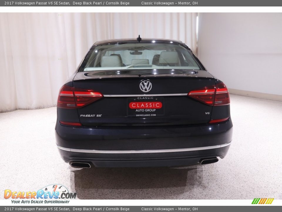 2017 Volkswagen Passat V6 SE Sedan Deep Black Pearl / Cornsilk Beige Photo #19