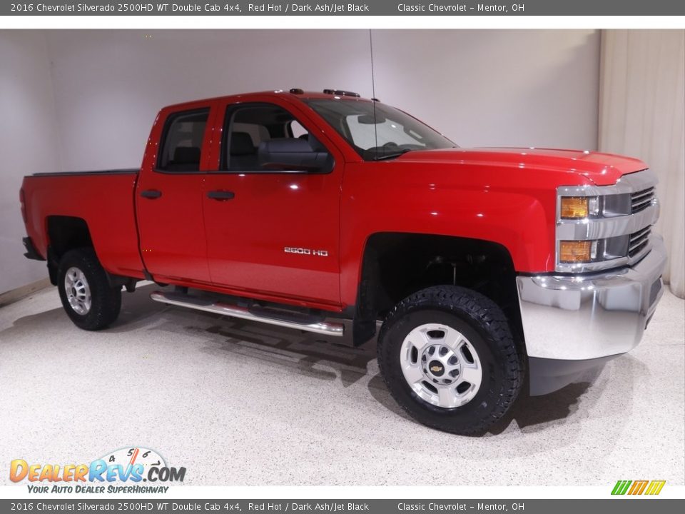 Red Hot 2016 Chevrolet Silverado 2500HD WT Double Cab 4x4 Photo #1