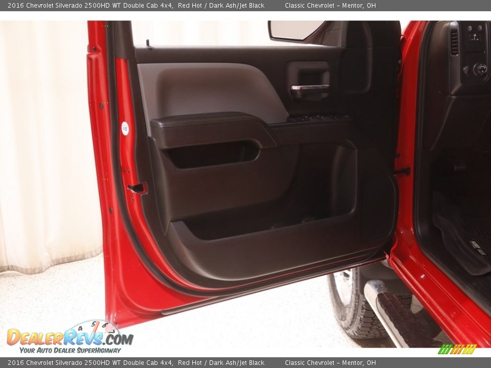 2016 Chevrolet Silverado 2500HD WT Double Cab 4x4 Red Hot / Dark Ash/Jet Black Photo #4