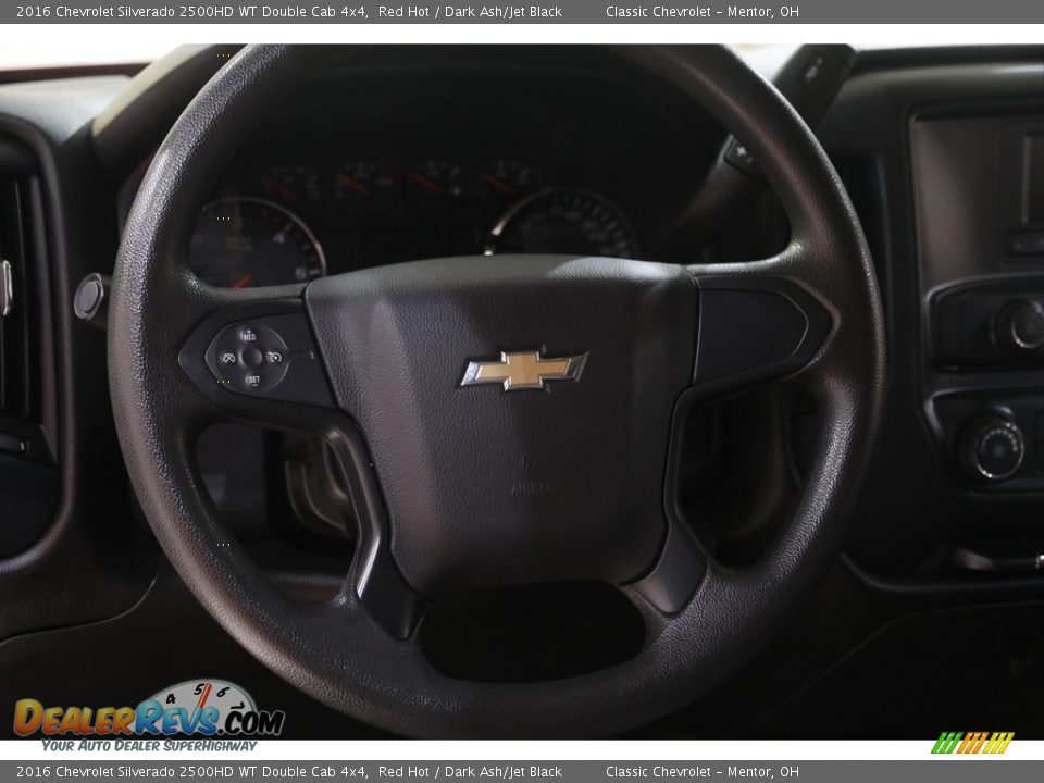 2016 Chevrolet Silverado 2500HD WT Double Cab 4x4 Red Hot / Dark Ash/Jet Black Photo #7