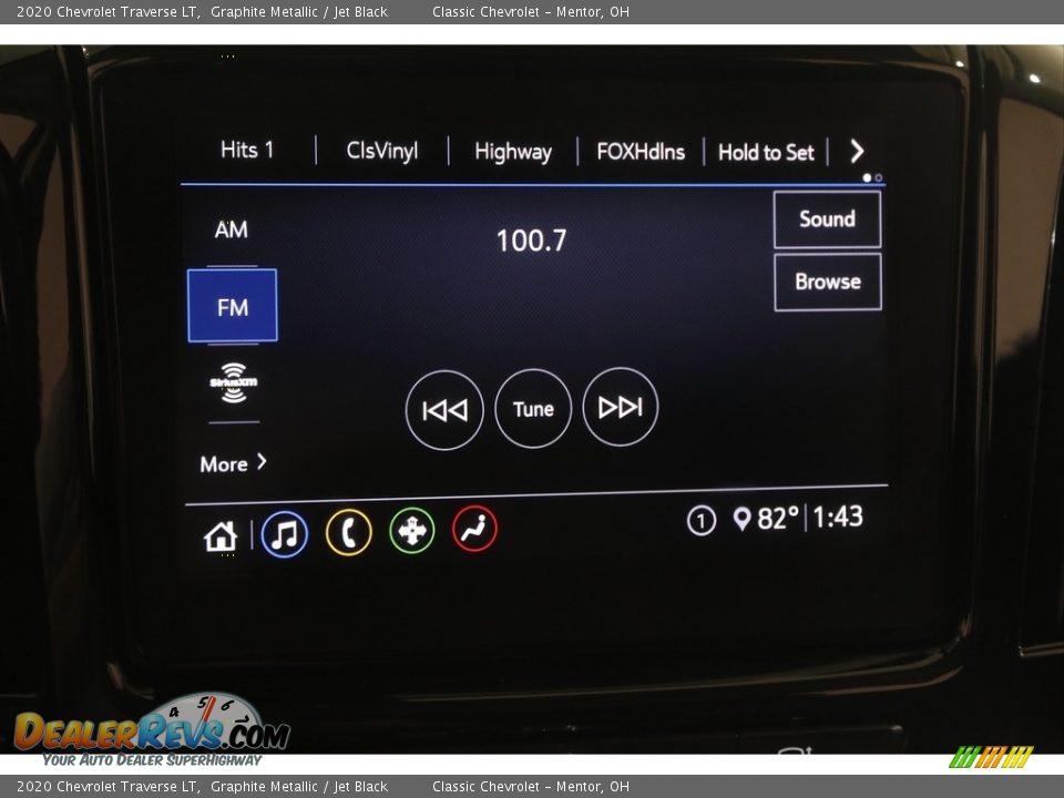 2020 Chevrolet Traverse LT Graphite Metallic / Jet Black Photo #10