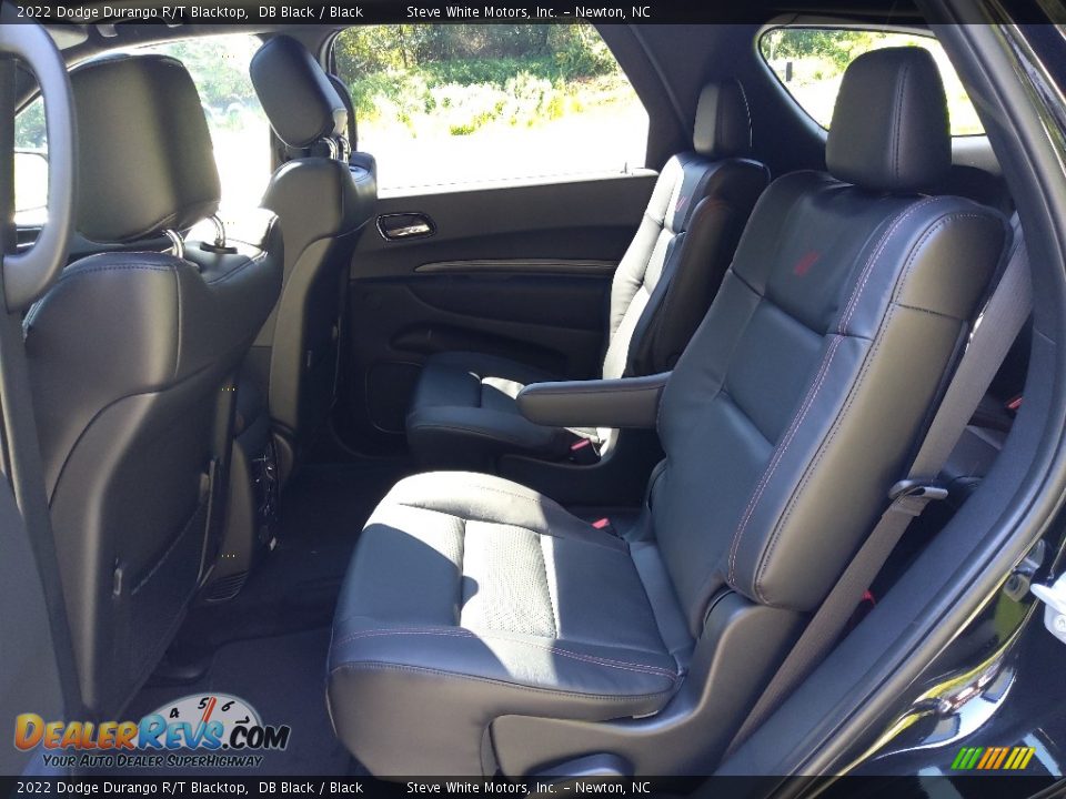 Rear Seat of 2022 Dodge Durango R/T Blacktop Photo #13