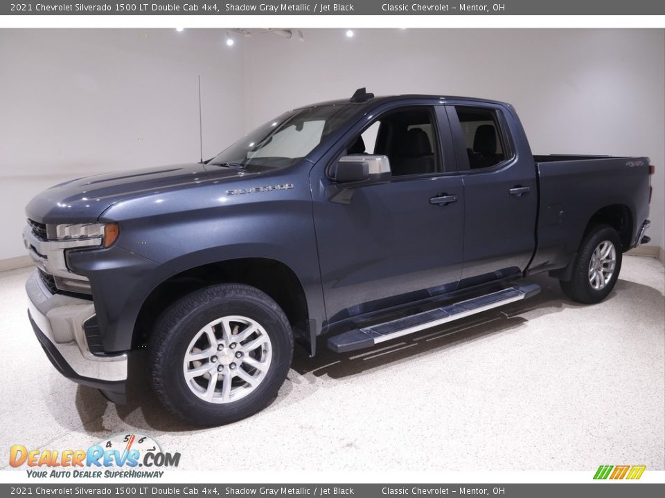 2021 Chevrolet Silverado 1500 LT Double Cab 4x4 Shadow Gray Metallic / Jet Black Photo #3