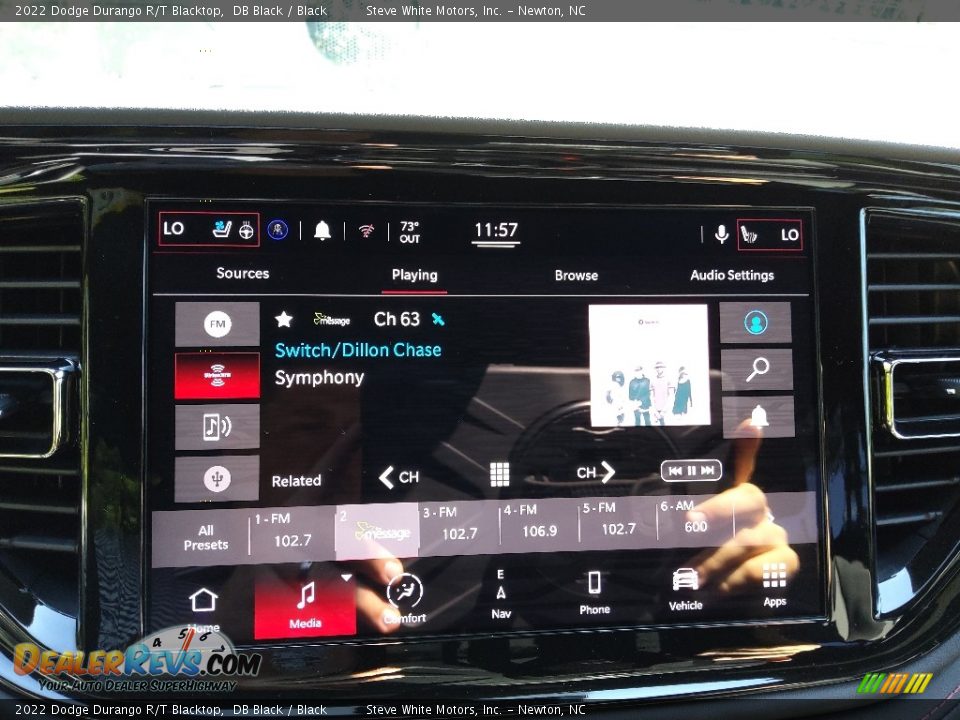 Controls of 2022 Dodge Durango R/T Blacktop Photo #25
