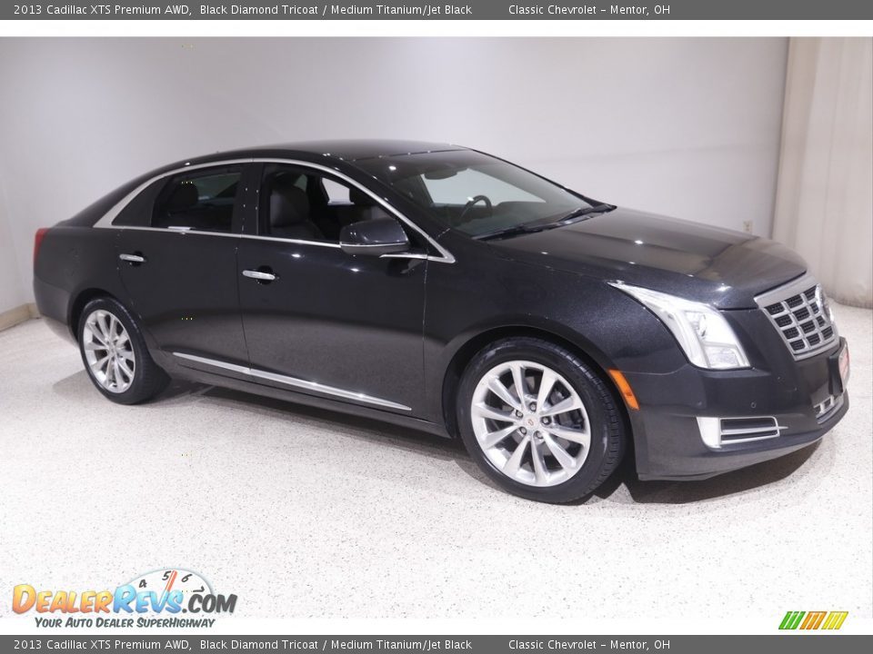 2013 Cadillac XTS Premium AWD Black Diamond Tricoat / Medium Titanium/Jet Black Photo #1
