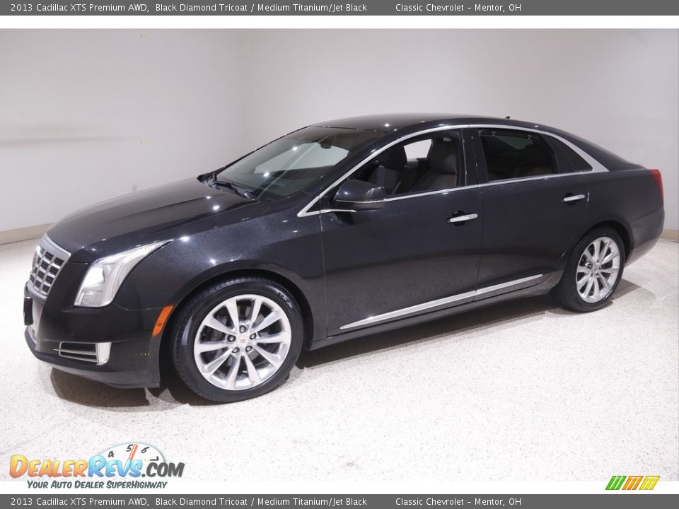 2013 Cadillac XTS Premium AWD Black Diamond Tricoat / Medium Titanium/Jet Black Photo #3