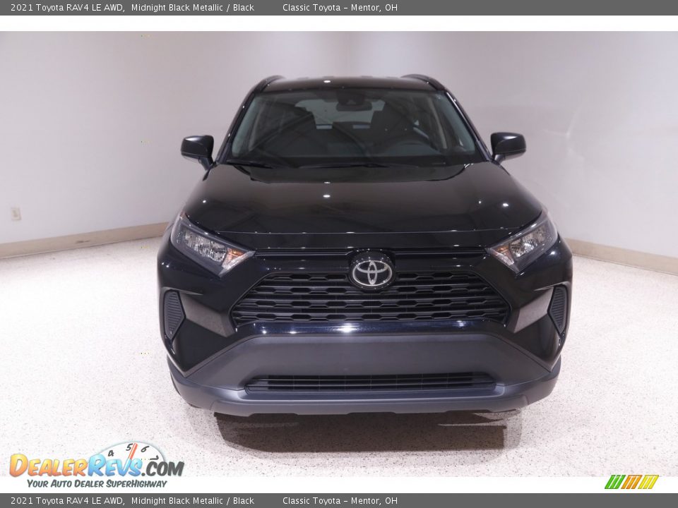 2021 Toyota RAV4 LE AWD Midnight Black Metallic / Black Photo #2