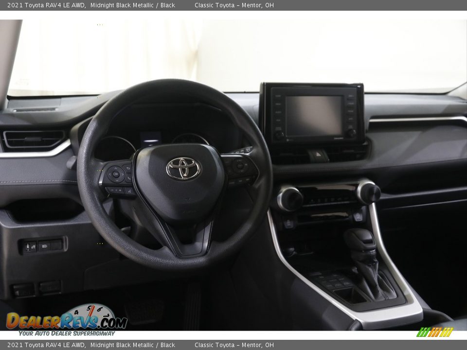 2021 Toyota RAV4 LE AWD Midnight Black Metallic / Black Photo #6