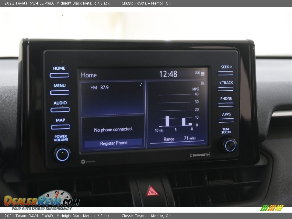 2021 Toyota RAV4 LE AWD Midnight Black Metallic / Black Photo #10