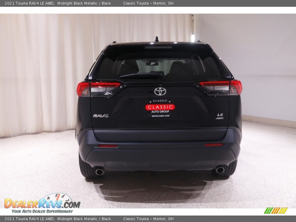 2021 Toyota RAV4 LE AWD Midnight Black Metallic / Black Photo #16